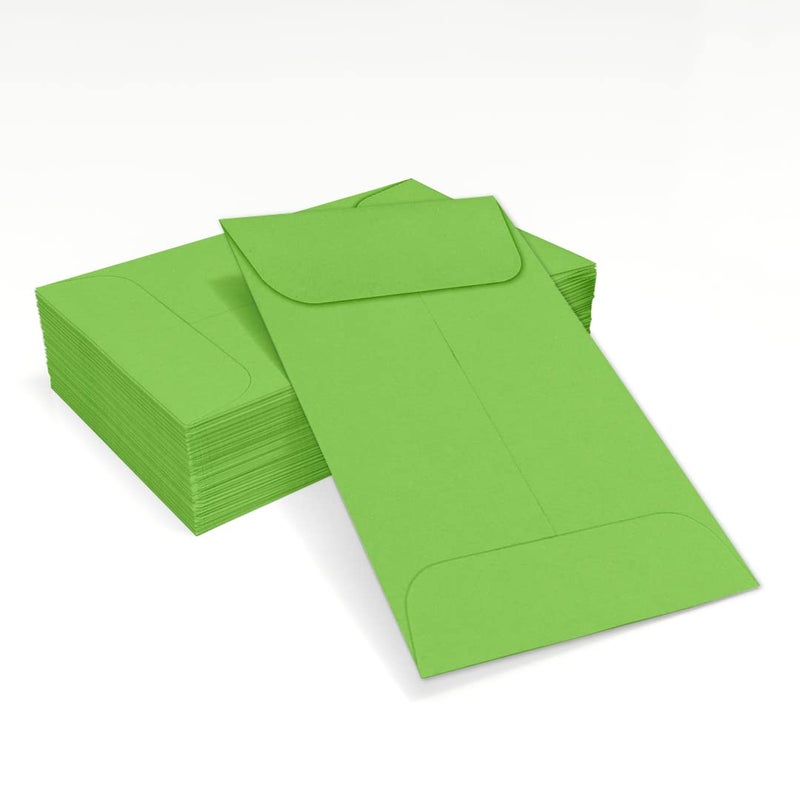 Envelopes.com LUXPaper Coin Envelopes, Limelight, 2 1/4-Inch x 3 1/2-Inch, 50-Count - Image 5